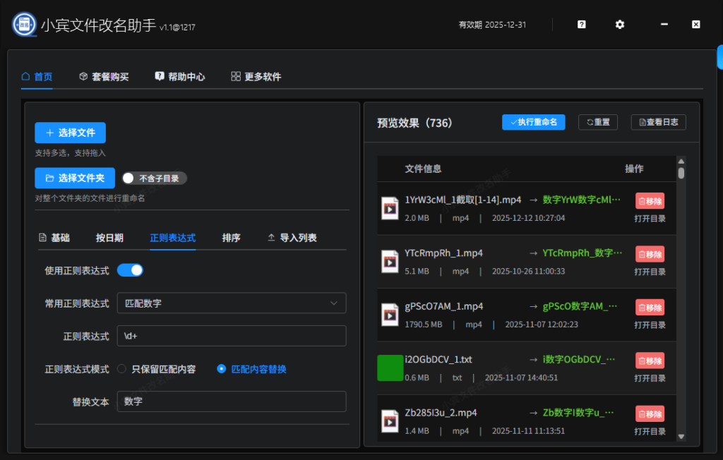 首发上新！小宾文件改名助手深度测评：功能、特点与场景全解析，文件管理效率翻倍插图2